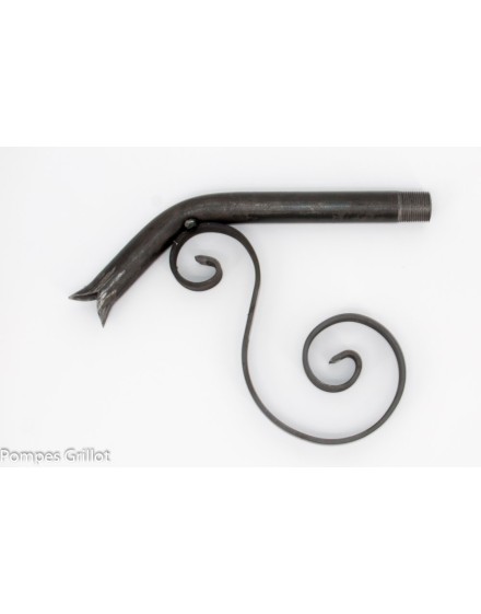 Bec fontaine fer brut Canard + Volute