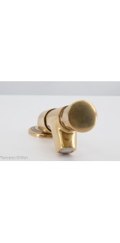Robinet poussoir temporisé patine 1/2 ’’+ Rosace