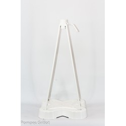 Pompes Grillot Pieds de parasol fonte blanc